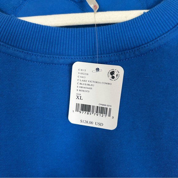 NWT Free People Eleanor Sweatshirt Dress Lake Victoria Blue - Picture 5 of 7